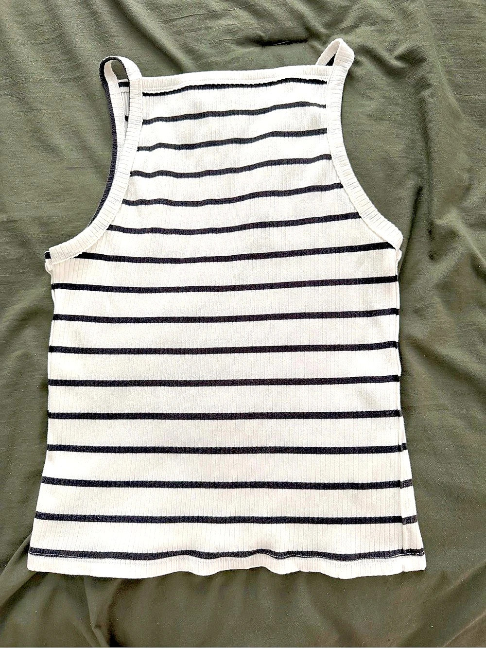 Free People We The Free Mia Striped Tank White & Black